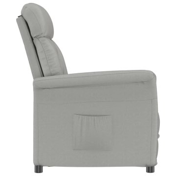 Vidaxl Recliner stolica svetlo siva Svetlo siva 70.5 x 96.5 x 95 cm