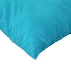 Vidaxl Blazine za metanje 4 pcs Turkizna 40 x 40 cm blago