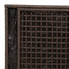 Vidaxl Škatla za blazine Rjava 50 x 50 x 50 cm poli ratan