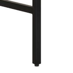 Vidaxl Pisalna miza s predalom Rjava 100 x 50 x 75 cm trden mangov les