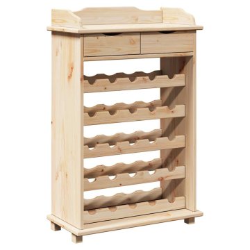 Vidaxl Leseni regal za vino 90x60x30 cm iz borovega lesa