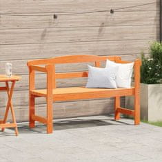 Vidaxl Zunanja klop Rjava 119 x 44 x 76 cm Masivno borovo les