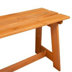 Vidaxl Zunanja klop Rjava 119 x 37 x 47 cm Masivno borovo les