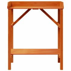 Vidaxl Stojala za rastline Rjava 75 x 40 x 90 cm Trdna borovina