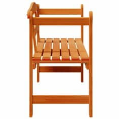 Vidaxl Zunanja klop Rjava 119 x 44 x 76 cm Masivno borovo les