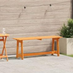 Vidaxl Zunanja klop Rjava 119 x 37 x 47 cm Masivno borovo les