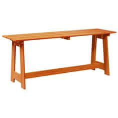 Vidaxl Zunanja klop Rjava 119 x 37 x 47 cm Masivno borovo les