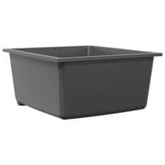 Vidaxl Kuhinjska umivalnica Siva 38 x 44 x 20 cm Granit