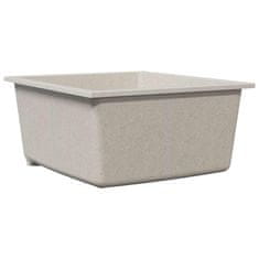 Vidaxl Kuhinjska umivalnica Bež 38 x 44 x 20 cm Granit