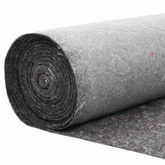 Vidaxl Bazensko Fleece Siva 1 x 25 m Poliester in bombaž