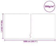 Vidaxl Podloga za ribnik 300 g/m² 1 x 10 m