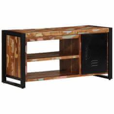 Vidaxl Klop za čevlje večbarvno 100 x 40 x 50 cm Trden predelan les