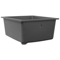 Vidaxl Kuhinjska umivalnica Siva 38 x 44 x 20 cm Granit