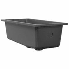 Vidaxl Kuhinjska umivalnica Siva 21 x 44 x 14 cm Granit