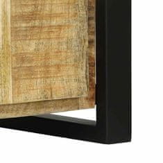 Vidaxl Klopna omarica Rjava 100 x 35 x 50 cm Trden mangov les