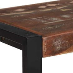 Vidaxl Klop večbarvno 100 x 35 x 45 cm Trden predelan les