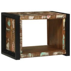 Vidaxl Stenski kubus s polico Rjava 55 x 35 x 40 cm Trden predelan les