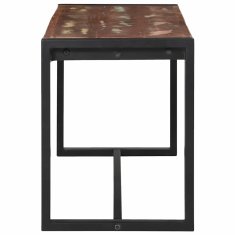 Vidaxl Klop večbarvno 100 x 35 x 45 cm Trden predelan les