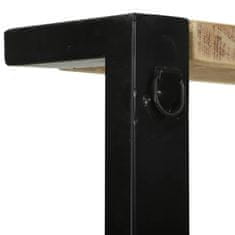 Vidaxl Kuhinjska polica Rjava in črna 80 x 40 x 160 cm