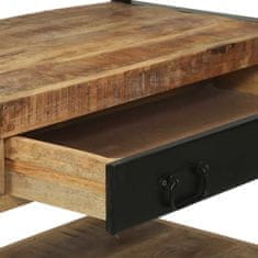 Vidaxl Kuhinjska polica Rjava in črna 80 x 40 x 160 cm