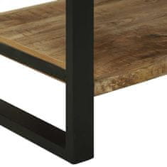 Vidaxl Kuhinjska polica Rjava in črna 80 x 40 x 160 cm