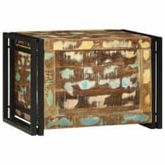 Vidaxl Shranjevalna škatla Rjava in črna 60 x 40 x 41 cm Predelan les