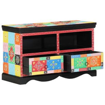 Vidaxl TV omarica večbarvno 80 x 35 x 50 cm Masiven les manga