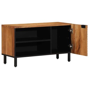 Vidaxl TV omara s polico Rjava 80 x 31.5 x 46 cm Trden akacijev les