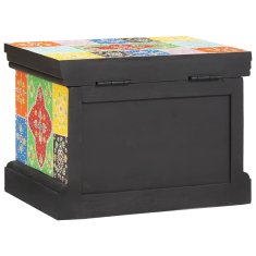 Vidaxl Shrambna škatla 40x30x30 cm iz trdnega lesa manga