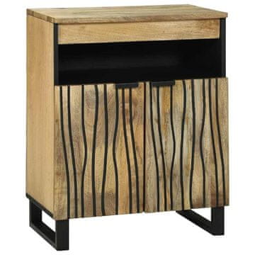 Vidaxl Stranska omara Rjava 60 x 33 x 75 cm trden mangov les