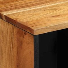 Vidaxl Strani šal Naravna 80 x 33,5 x 75 cm Masiven les akacije