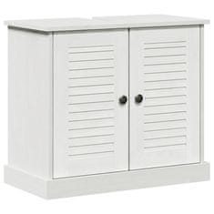 Vidaxl Umivalni kabinet s polico VIGO antično bela 67,5 x 34 x 59 cm
