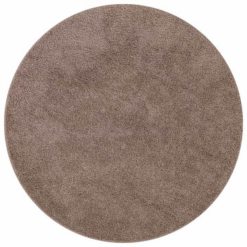 Vidaxl Antiskluzna Shaggy Preproga Rjava 120 x 120 cm PP