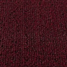 Vidaxl Podloge proti zdrsu za stopnice 15 szt. Bordo rdeča 60 x 25 cm