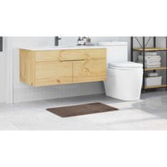 Vidaxl Kopalna preproga Pravokotna Rjava 50x80 cm Poliester Protizdrsna