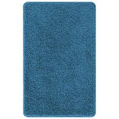 Vidaxl Kopalna preproga pravokotna modra 60x90 cm poliester protizdrsna