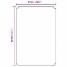 Vidaxl Kopalna Preproga Pravokotna Oranžna 60x90 cm Poliester Protizdrsna