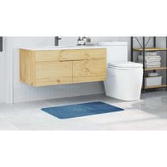 Vidaxl Kopalna preproga pravokotna modra 60x90 cm poliester protizdrsna