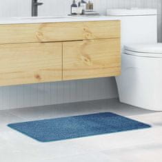 Vidaxl Kopalna preproga pravokotna modra 60x90 cm poliester protizdrsna