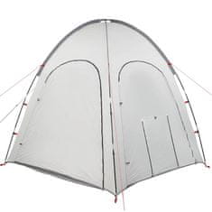 Vidaxl Bazenski šotor s streho Siva 366 x 305 x 231 cm Poliester