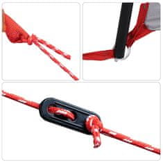 Vidaxl Družinski šotor s streho Oranžna in oranžna 435 x 255 x 216 cm