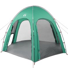Vidaxl Bazenski šotor morsko zelena 366 x 305 x 231 cm Poliester