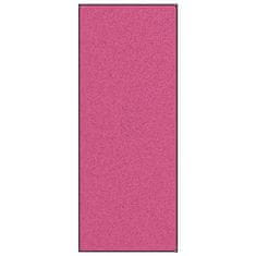 Vidaxl Doormat Roza in črna 120 x 300 cm Poliamid in PVC