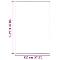 Vidaxl Doormat Rjava in črna 120 x 180 cm Polipropilen in vinil