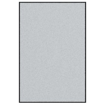 Vidaxl Doormat Siva in črna 120 x 180 cm Polipropilen in vinil