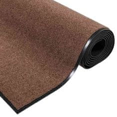 Vidaxl Doormat Rjava in črna 60 x 180 cm Polipropilen in vinil