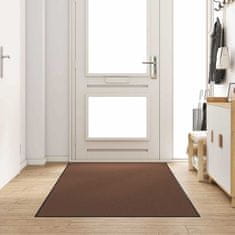 Vidaxl Doormat Rjava in črna 120 x 300 cm Polipropilen in vinil