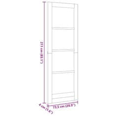 Vidaxl Notranja vrata ORKDAL Bela 73.5 x 211 cm Vezani les