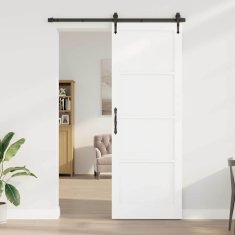 Vidaxl Notranja vrata ORKDAL Bela 83 x 232 cm Vezani les