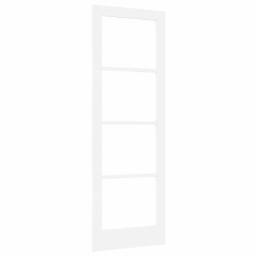 Vidaxl Notranja vrata z steklom ORKDAL Bela 73.5 x 211 cm